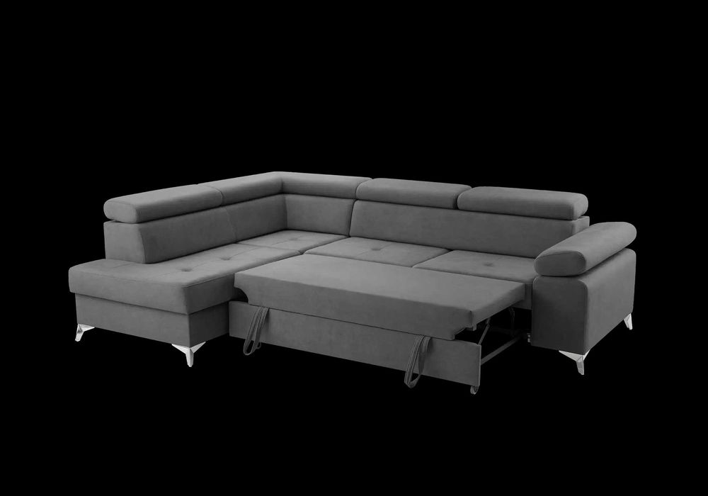 Nowoczesny narożnik Madryt ruchome zagłówki -5 kolorów