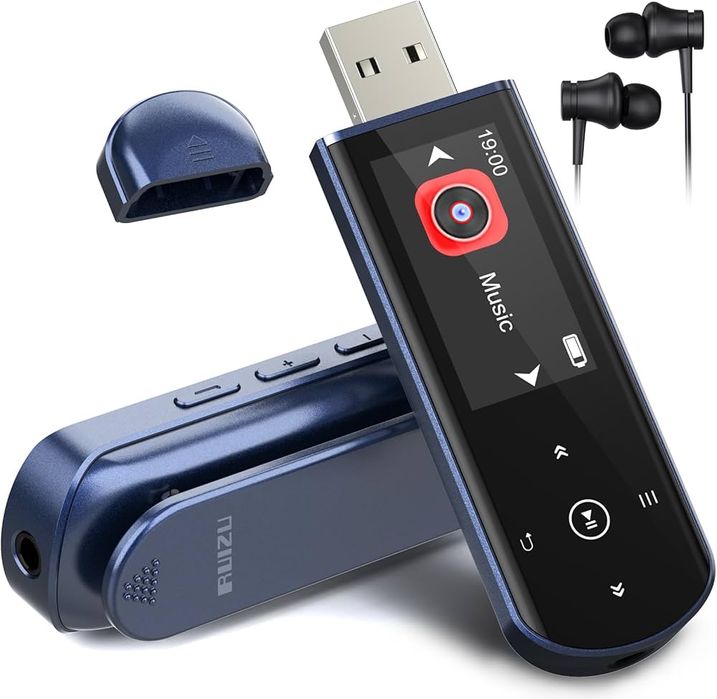 Портативний USB MP3-плеєр на 64 ГБ з Bluetooth 5.3, кліпсою для спорту та бігу, FM-радіо, диктофоном,