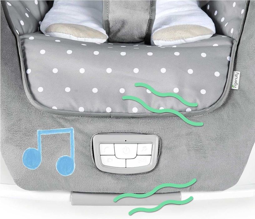 Leżaczek - bujaczek Ingenuity Cuddle Lamb