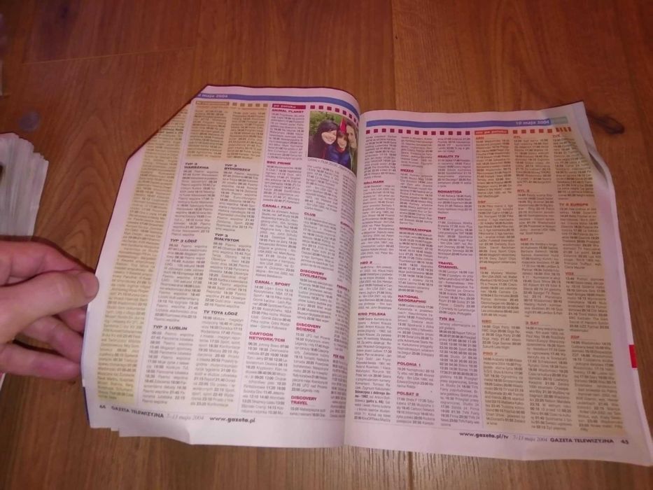 Gazeta Telewizyjna dodatek do Gazeta Wyborcza nr 106 maj 2004