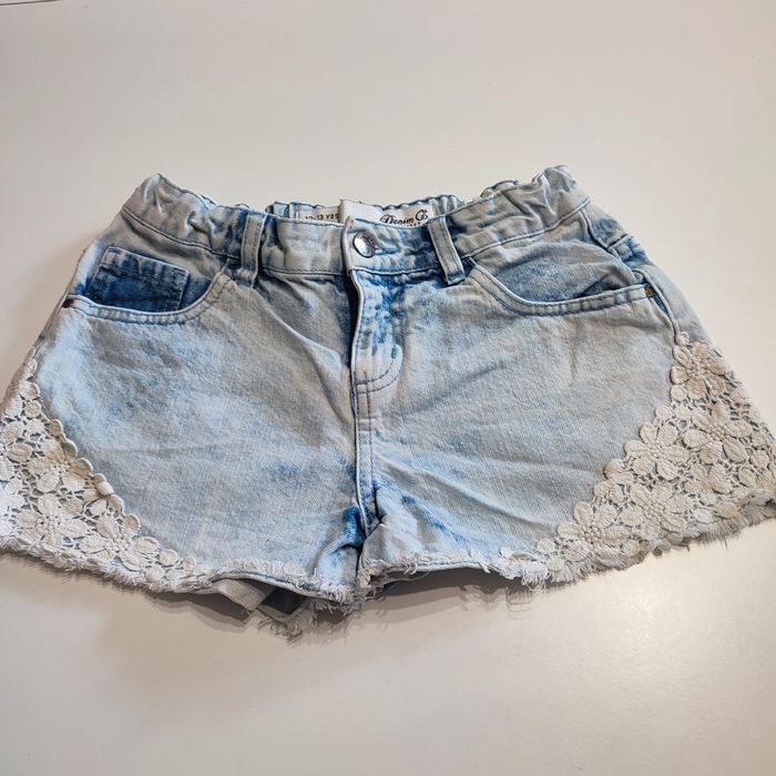 Spodenki 158, 12-13 lat jeans z koronką