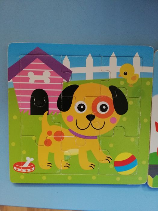 Puzzle drewniane  3 szt