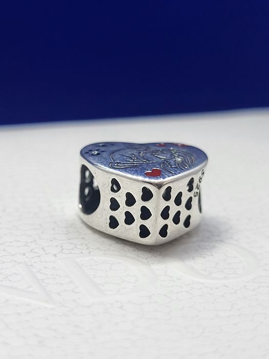 Nowy charms srebro 925 - Motyw miłości do kotów