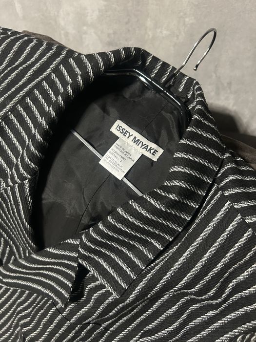 Винтажный пиджак issey miyake авангард полоска japan prada hermes ysl
