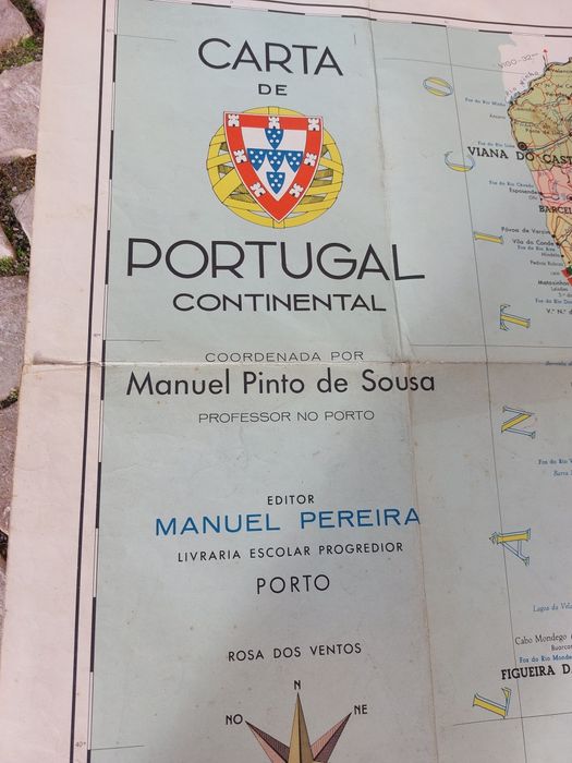 Mapa de Portugal, de 1965 de Manuel Pinto de Sousa  

A carta de
