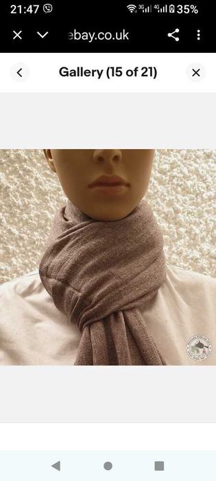 Кашеміровий палантин шарф шалик ручна робота, непал