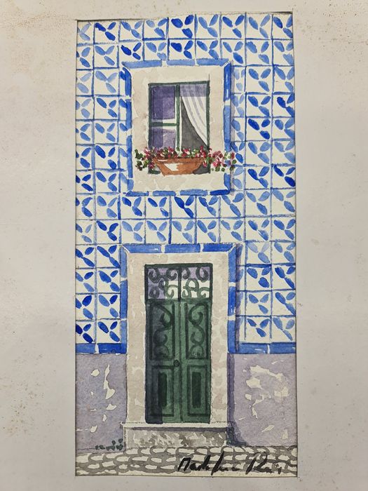 Pintura de aguarela original de Mafalda Reis 2017