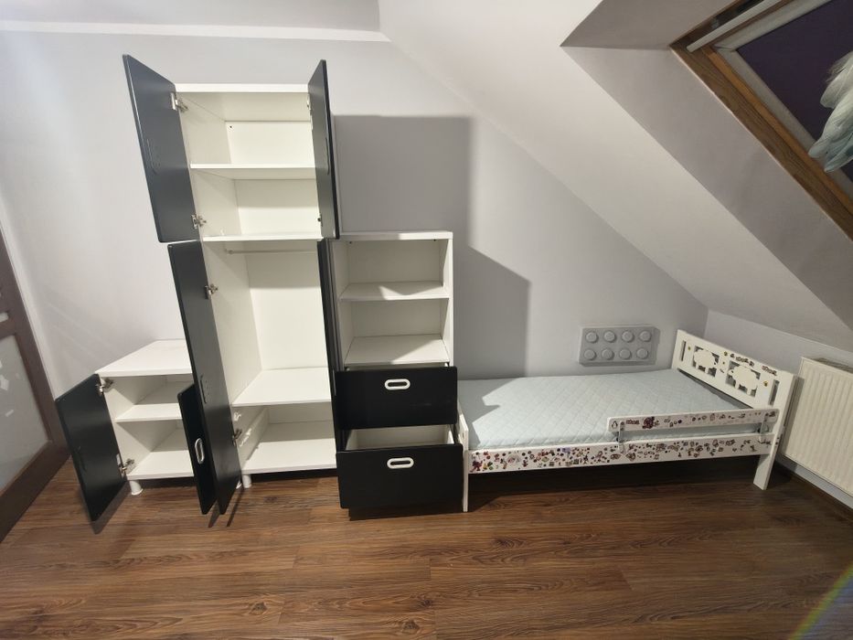Zestaw mebli Ikea plus łóżko