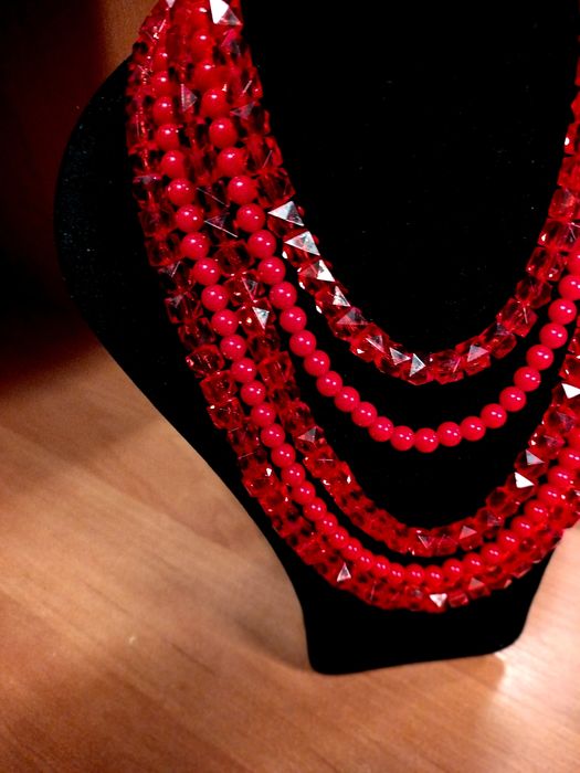 Намисто червоне Мармелад