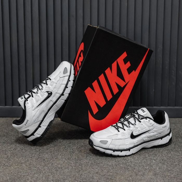 Кросівки Nike P-6000 White - Black premium | Кроссовки Найк чоловічі