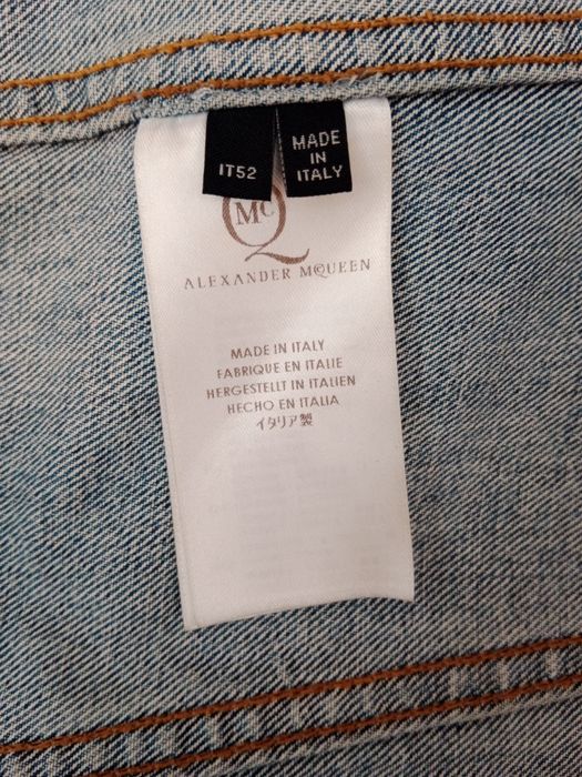 Джинсовая куртка Alexander McQueen оригинал