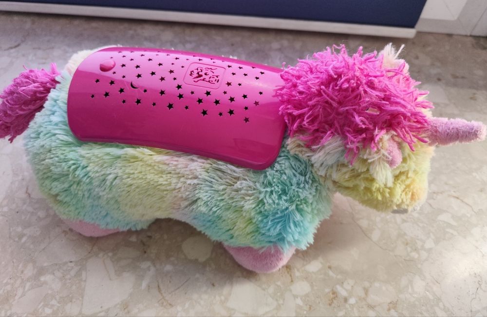 Projektor poduszka maskotka jednorożec