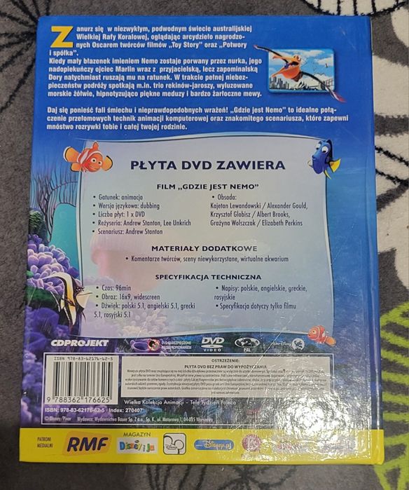 Gdzie jest Nemo DVD