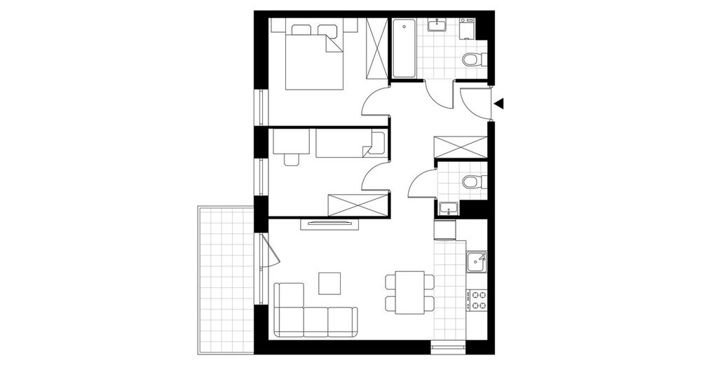 3-pokojowe mieszkanie 54m2 + balkon Bezpośrednio