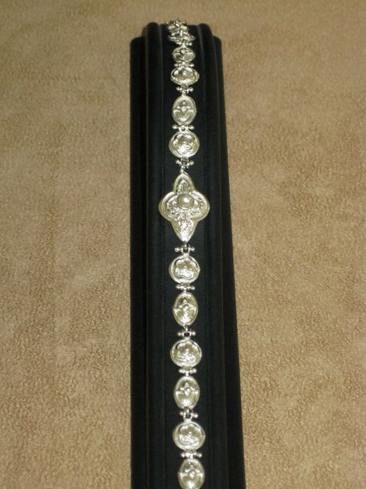 Pulseira Prata Maciça de Lei 925`/.. C/Contraste