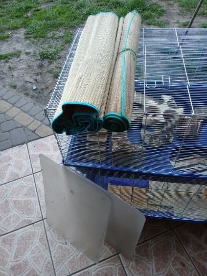 Klatka dla chomika 2 poziomowa z dodatkami