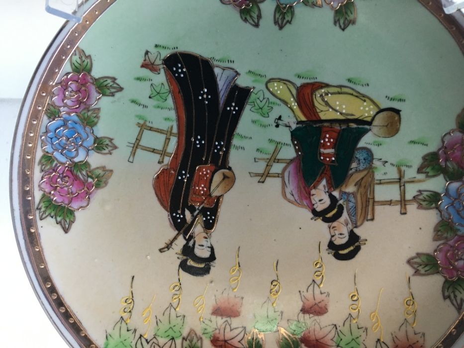 Prato japonês, Meiji cloisonné, Sec. XX