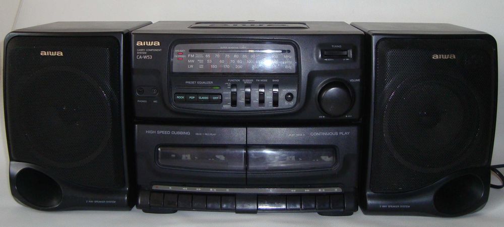 Музыкальный центр AIWA CA - W53 магнітола 2 касетна УКВ + FM Самовивіз