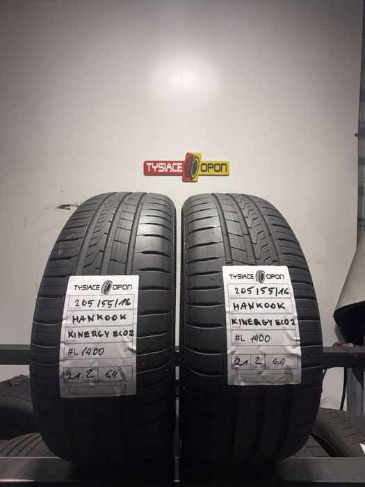 Opona letnia 205/55R16 Hankook Kinergy Eco2 używana sztuka #L1400