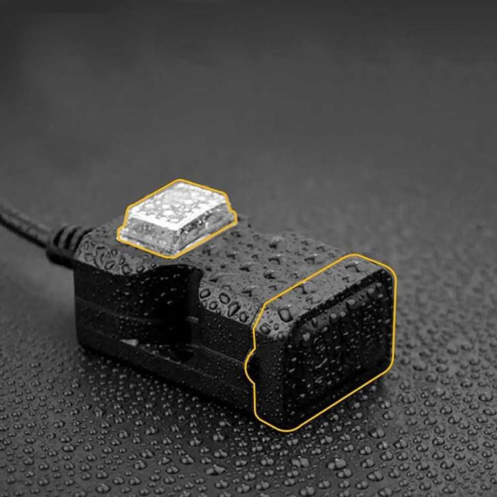 Carregador USB Duplo para Moto com Interruptor ON/OFF