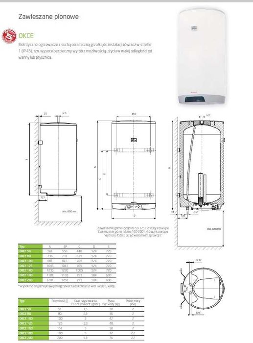 Zbiornik / podgrzewacz Drazice OKCE 100