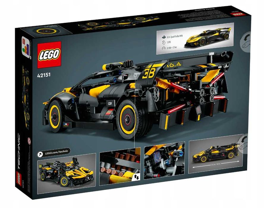 Nowe Klocki Lego Technic Bugatti Bolide 42151