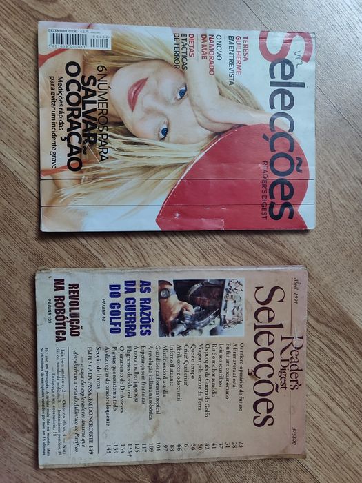 Revistas Readers Digest Seleções 1991 e 2008