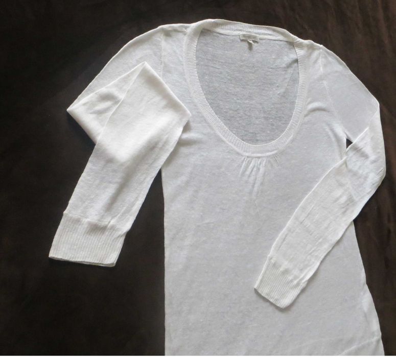 Camisola Branca, Malha muito fina, Máximo Dutti - Tamanho S