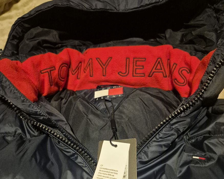 Casaco azul com capuz tommy jeans