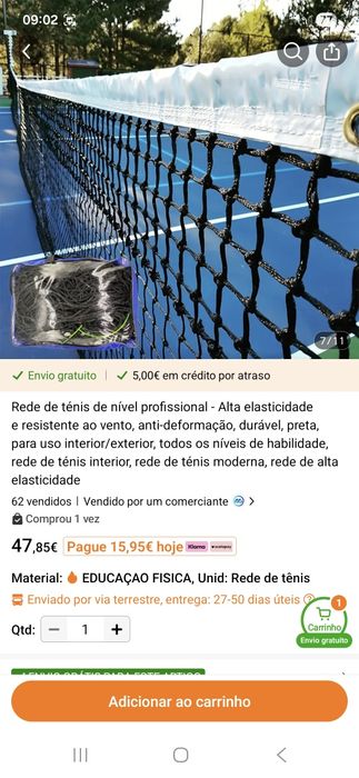 Rede de ténis profissional