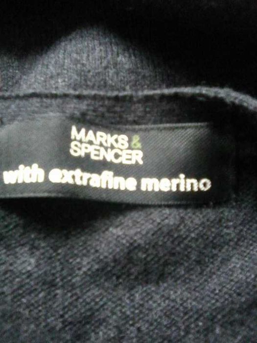 sweter na guziki szary marks&spencer