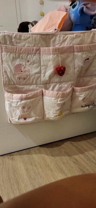 conjunto para berço/texteis menina rosa