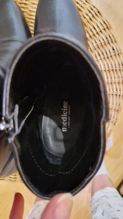 Buty za kostkę na słupku