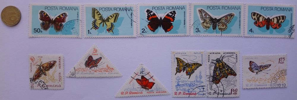 Почтовые марки поштучно и коллекцией. Бабочки #butterfly