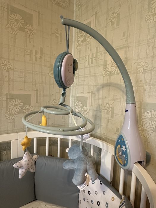 Мобіль Chicco Next2Dreams блакитний з музикою та світлом