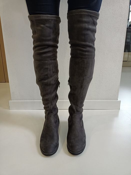 buty kozaki z wysoką cholewką 39