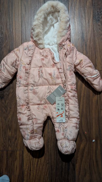 Kombinezon zimowy dla dziewczynki, nowy 56