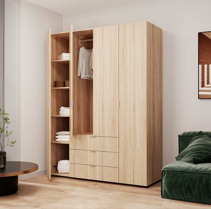 Шкаф для одежды Геллар 2 сонома. Разные размеры. Шафа.