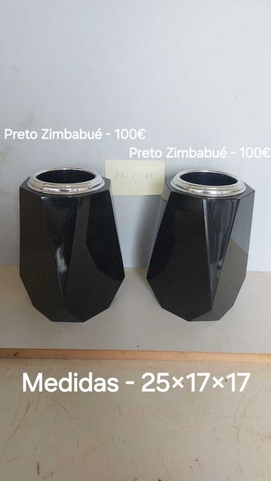 Artigos Fúnebres - Vasos e Janinhas em Mármore e Granito para Campas