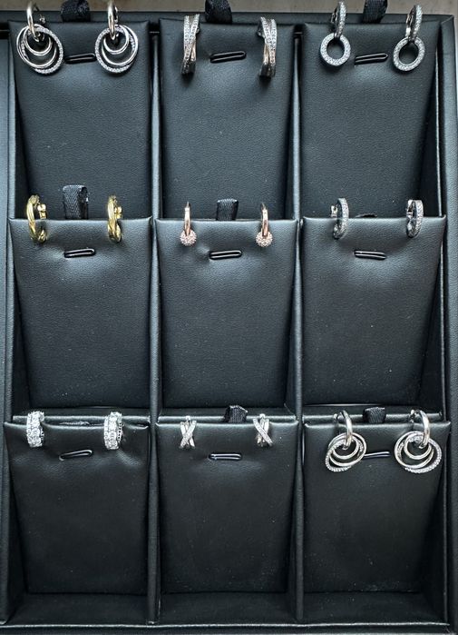 Сережки та каблучки Pandora