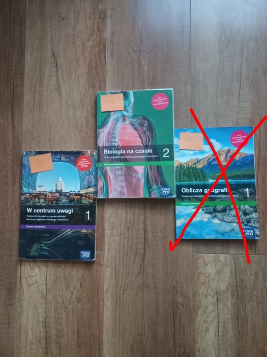 Podręczniki do liceum/technikum.