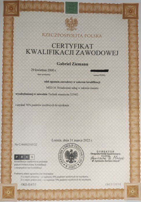 Masaż z dojazdem do domu, Białystok i okolice