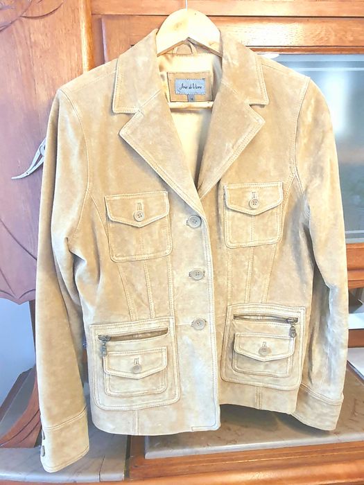 Kurtka skóra naturalna zamszowa rozmiar 38