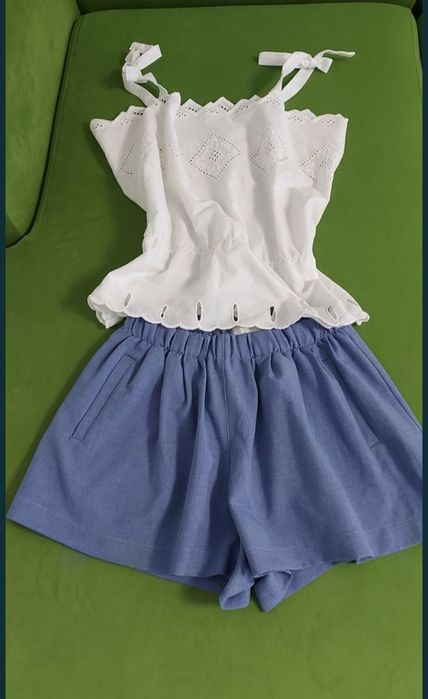 Szorty XS / S niebieskie bawełna spodenki damskie 36 Cocomore firmow