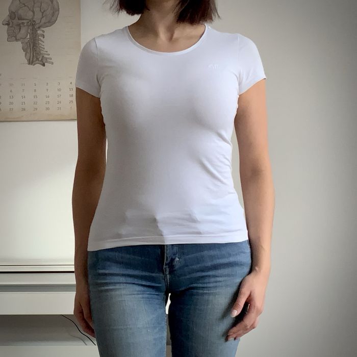 T-shirt biały 4F XS 34