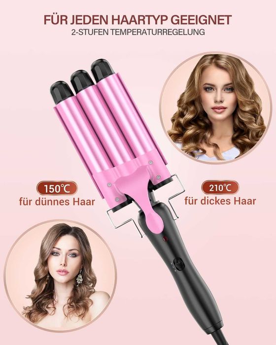 YICAIZI ceramiczna lokówka do fal 25 mm