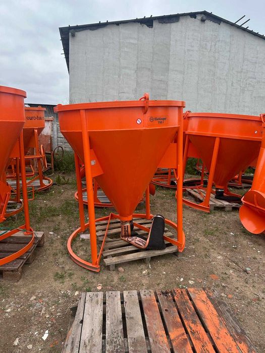 Zbiornik pojemnik dźwigowy 750L Eichinger 1017 rękaw zamykacz do btonu