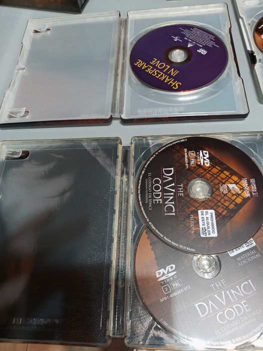 8 dvds caixa de lata