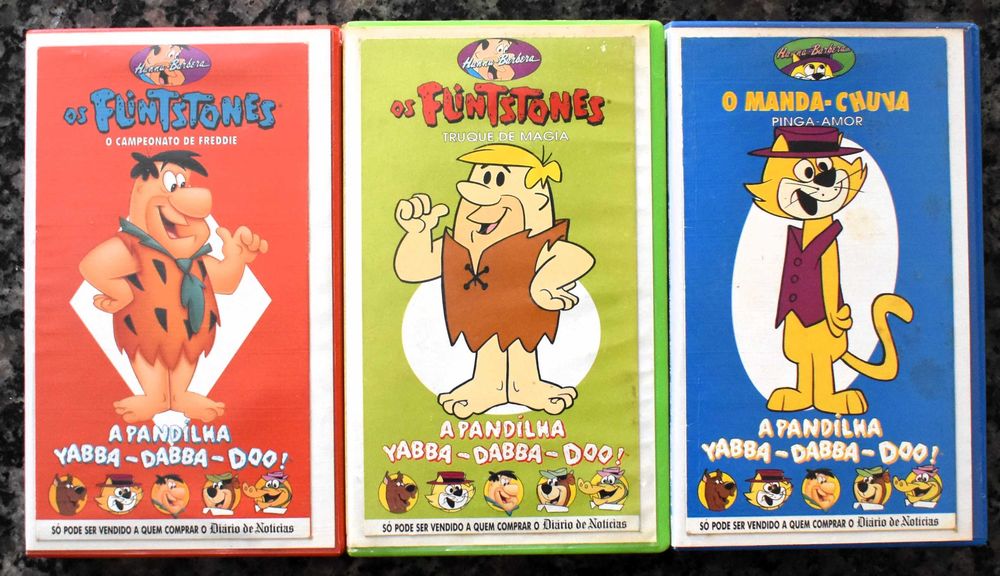 Hanna-barbera: A Pandilha Yabba-Dabba-Doo - Lote de 8 cassetes VHS