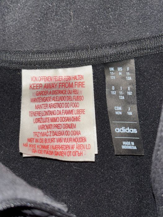 Adidas кофта 1/4 zip, чорна,  (≈ жіночий XS)